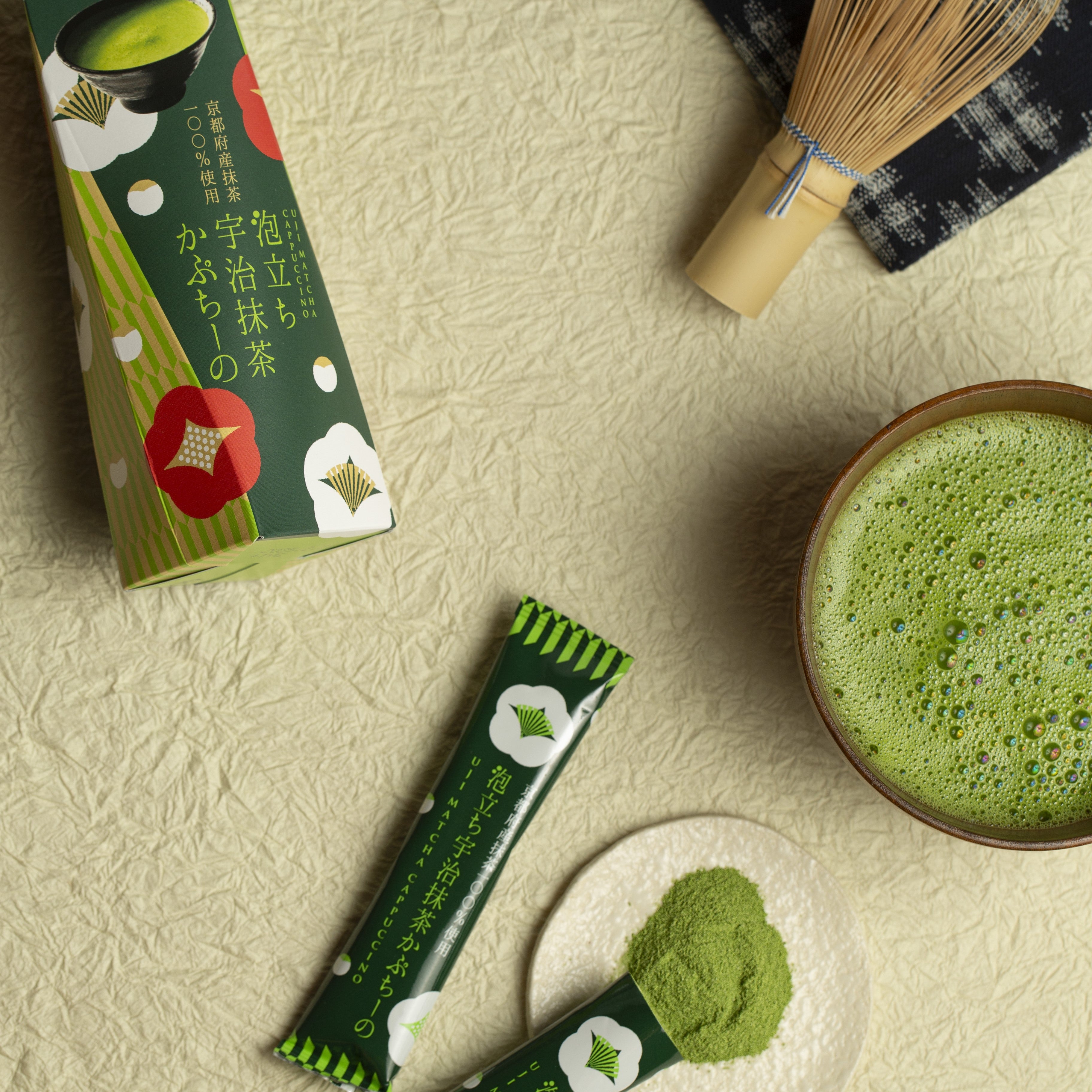 Cappucino latte uji matcha