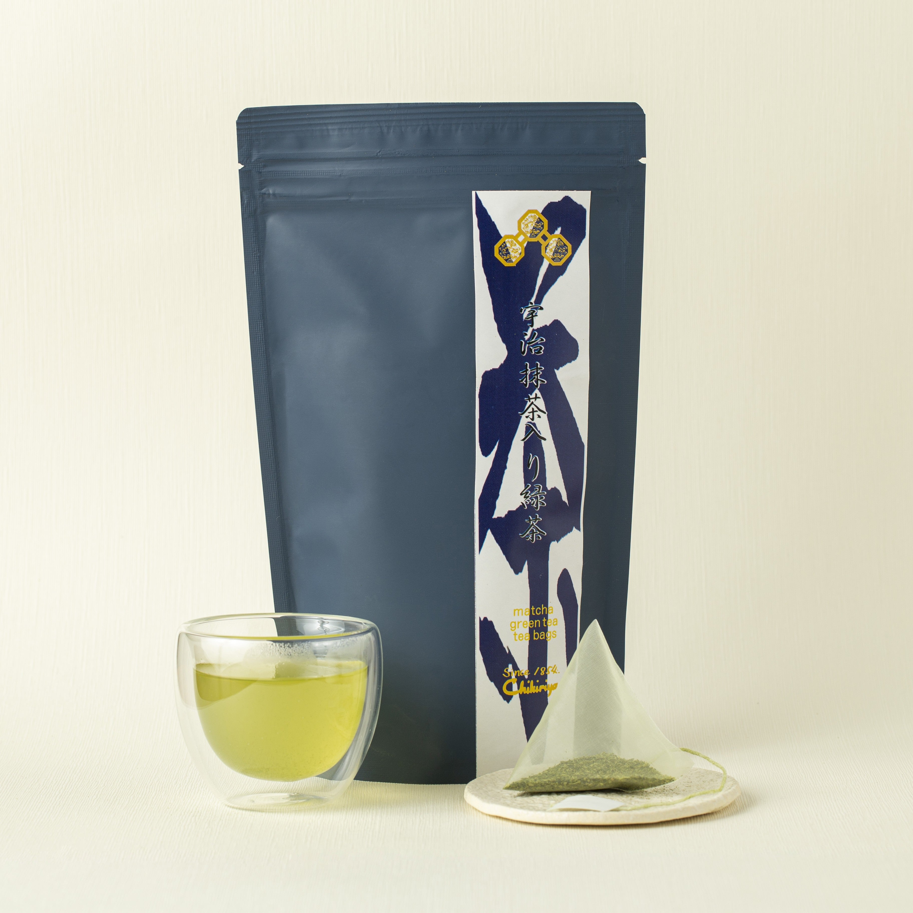 Sencha with Matcha Tea bag and liquor