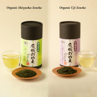 Gift box of organic sencha from Uji and Shizuoka