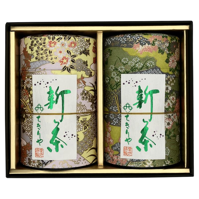 [2025 Shincha] Shincha Premium Selection Set - Shizuoka & Kagoshima Sencha - 80g x 2