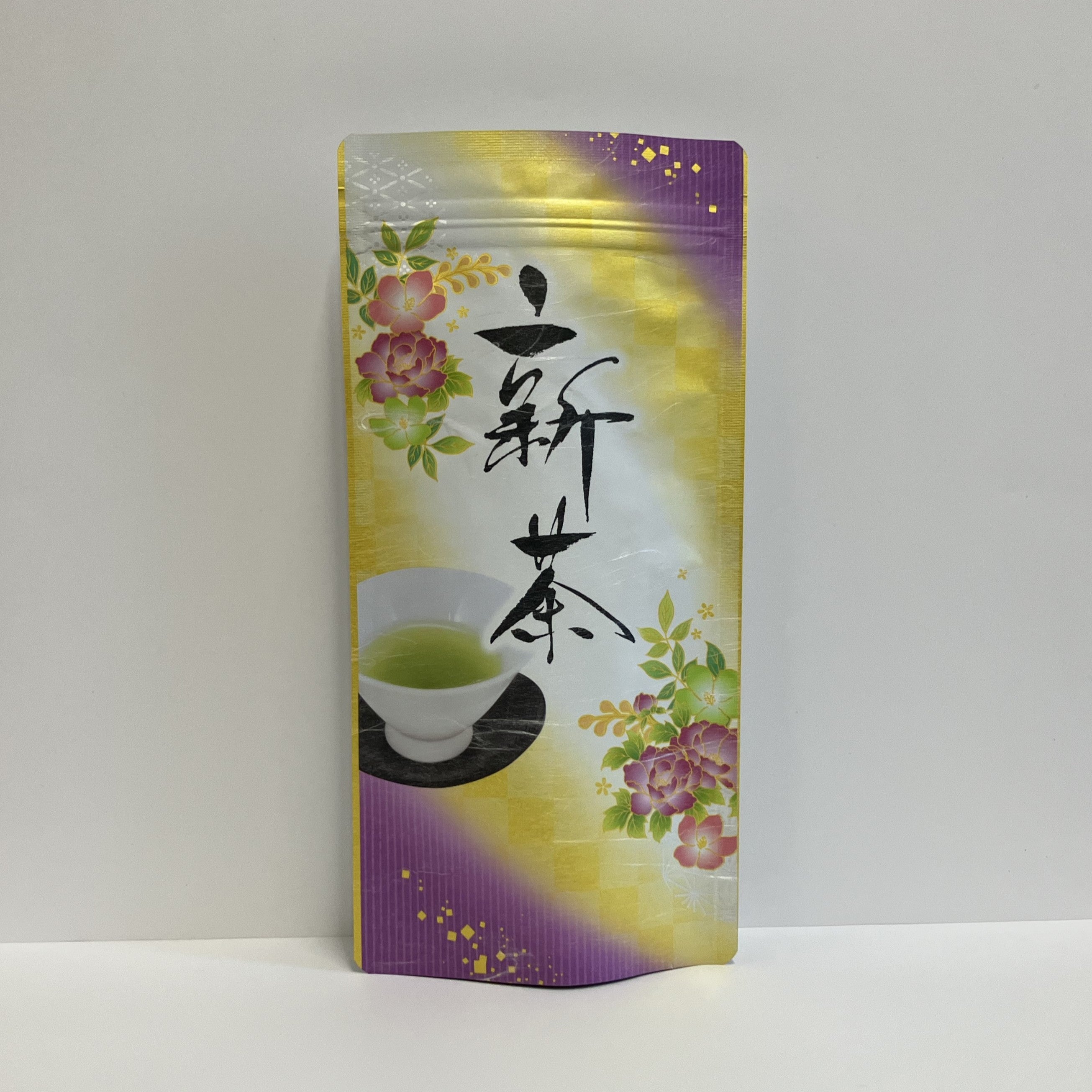 Tea package with floral designs