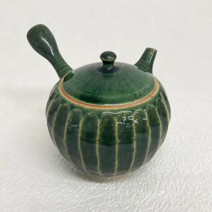Handmade Tokoname Kyusu Teapot by Maekawa Junzô - Deep Green - 290ml