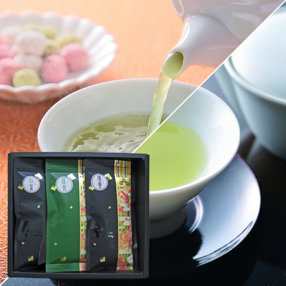[Coffret cadeau de thés japonais] Sélection Premium Chikiriya – « Shirasagi », « Zuiun » et « Keisen » 80 g x 3 - feuilles de thé en vrac