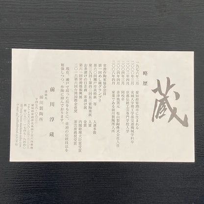 Théière Kyusu artisanale Tokoname par Maekawa Junzô - Blanc de Seto - 280ml