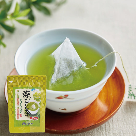 Fukamushi Sencha (Thé vert japonais à l'étuvage prolongé) - 50 Sachets de thé
