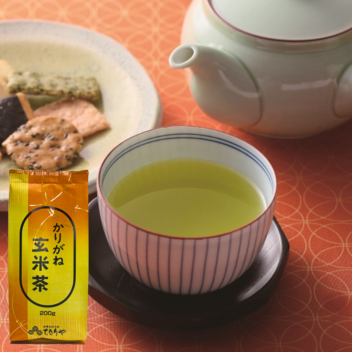 Karigane Genmaicha (roasted brown rice with Japanese green tea) - 200g tea leaves