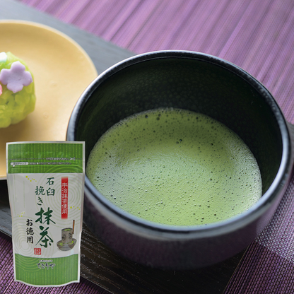 Matcha moulu à la pierre (Poudre de thé vert japonais) – Format économique 60 g