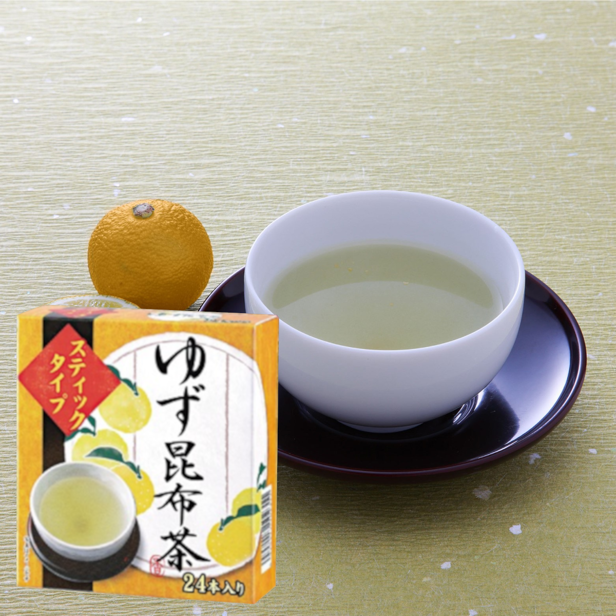 Kombucha Japonais au Yuzu – 2 g x 24 Sticks de thé